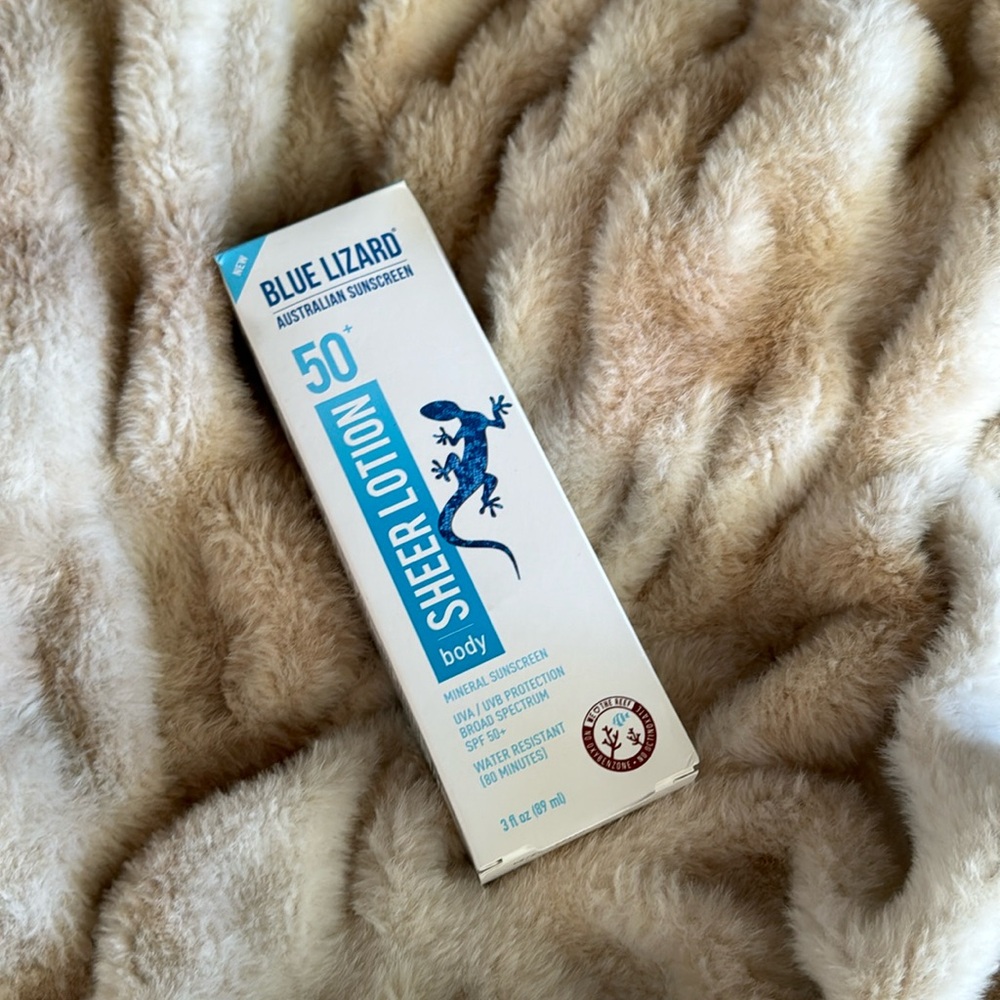 New BLUE LIZARD AUSTRALIAN SUNSCREEN
Sheer Body Lotion SPF 50+